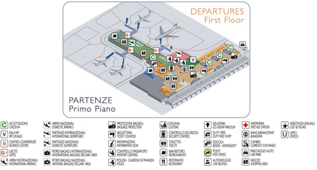 Aeropuerto de Cagliari. Salidas