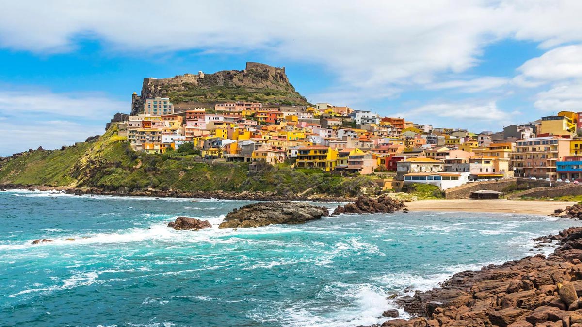 Castelsardo en el norte de Cerdeña