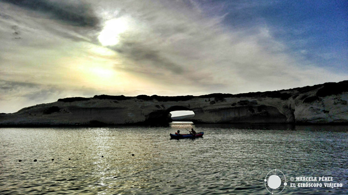 El arco de s'Archittu al atardecer